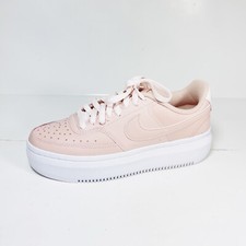 New Nike Court Vision Alta Women’s Sneakers Size 8.5 Pink Leather DM 0113-600