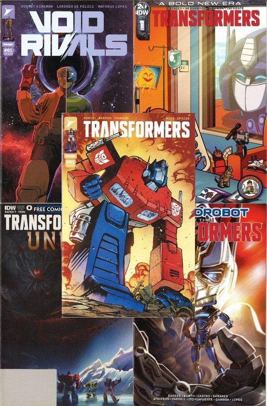 FIVE (5) RARE Transformers/Void Rivals #1 ALA, CB4K #1, Unicron #0, Hydrobot #1!