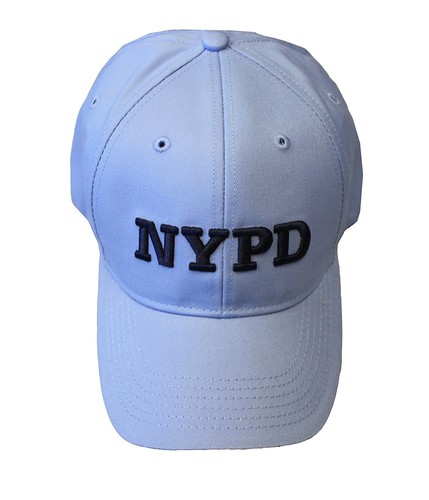 NYPD BASEBALL HAT BALL CAP LIGHT BLUE 