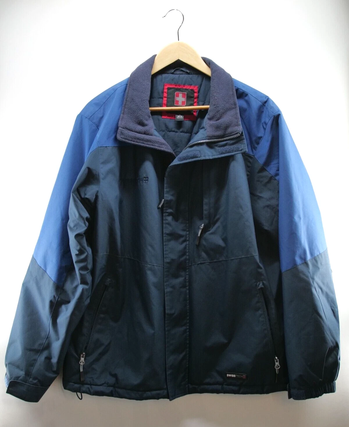 Ski Jacket Swiss Tech Performance Gear Mens Warm Winter Gray Men’s Medium