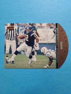 STAN HUMPHRIES 1996 UPPER DECK TEAM TRIO FOOTBALL CARD # TT7 F0434