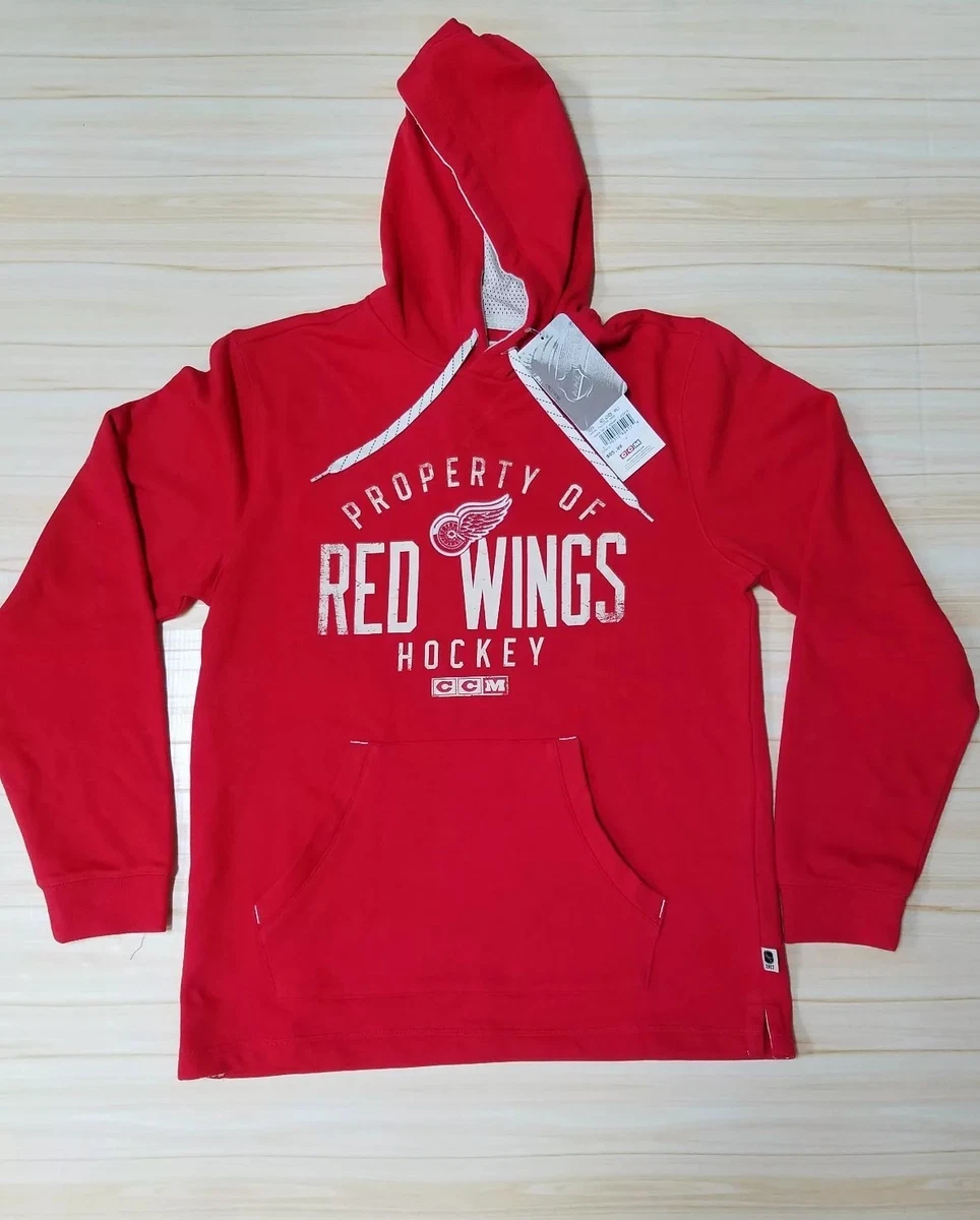 Detroit Red Wings CCM Vintage Apparel Pullover Hoodie Sweatshirt Men's  Medium