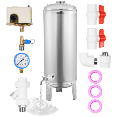 #ad #ad 26.4 42.3 52.8 66 Gal. Stainless Steel Water Pressure Tank $249.69