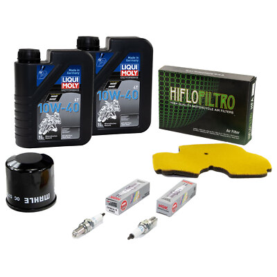 Wartungspaket Öl 2L + Ölfilter + Zündkerzen Für Kawasa Ki ER-6F