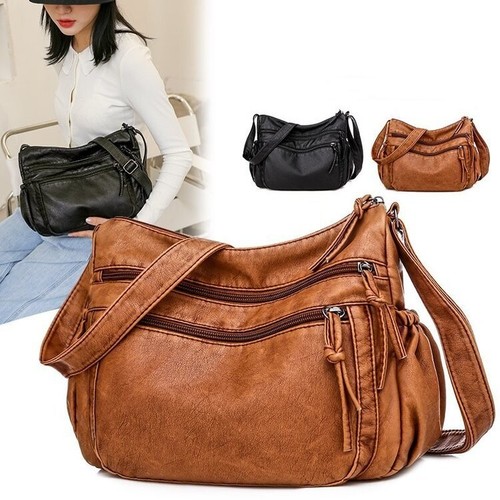 Women's Vintage Luxury Soft Leather Shoulder Crossbody Handbags