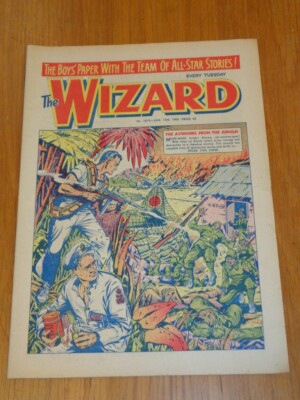 WIZARD #1874 13TH JANUARY 1962 DC THOMSON BRITISH WEEKLY COMIC*