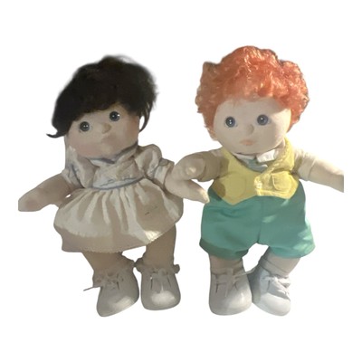 My Child Doll Mattel 1985 Lot Red Head Boy & Girl  original cloths and diaper