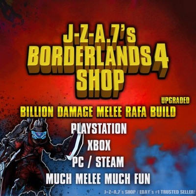 Borderlands 4  BILLION DAMAGE MELEE RAFA BUILD JOLTZDUDE139 BL4  PC-PS-XBOX 