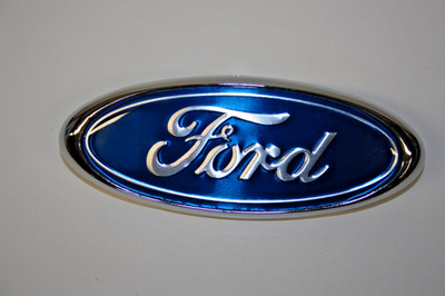 FORD Emblem Kühler Motorhaube / Heckklappe Schriftzug  147 x 58 mm - NEU