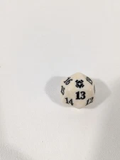 MTG d20 Spindown 20-side Life Counter die dice Zendikar Rising White