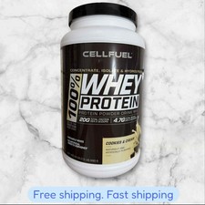 Cell Fuel Cookies & Cream Whey Proteins Powder 24 oz 1.5LB BRAND NEW SHIP 16.67 per gallon
