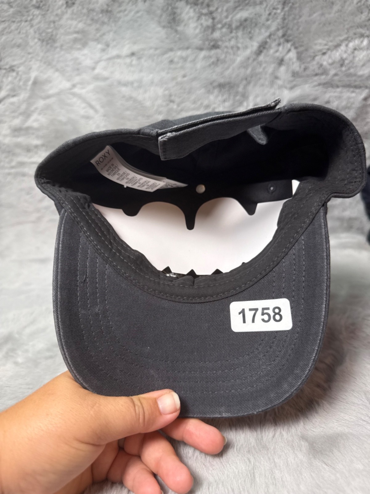 Roxy 1990 Hat Cap Black Strap Back Adjustable Bas… - image 8