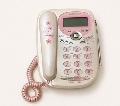 2000 Kenwood ACR2 Hello Kitty Telephone Pink Japan Sanrio Vintage Tested