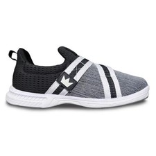 Mens Brunswick Slingshot Slip On Bowling Shoes Black/Grey Static Sizes 7 - 14