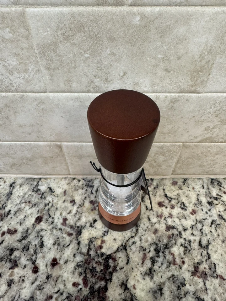 COLE & MASON Derwent Salt Grinder - Chestnut Brown Copper Mill NWT WOW Free Ship - Image 2 of 4