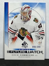 2024-25 Upper Deck SP Authentic Drew Commesso Future Watch Limited Blue #/399 RC