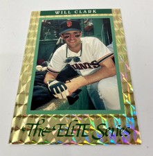 1991 Leaf Will Clark The Elite Series Baseball Card Number 01508/10000