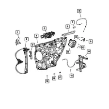 68499749AB Mopar Weatherstrip Seal Rear Driver Left Side Hand for Grand Cherokee