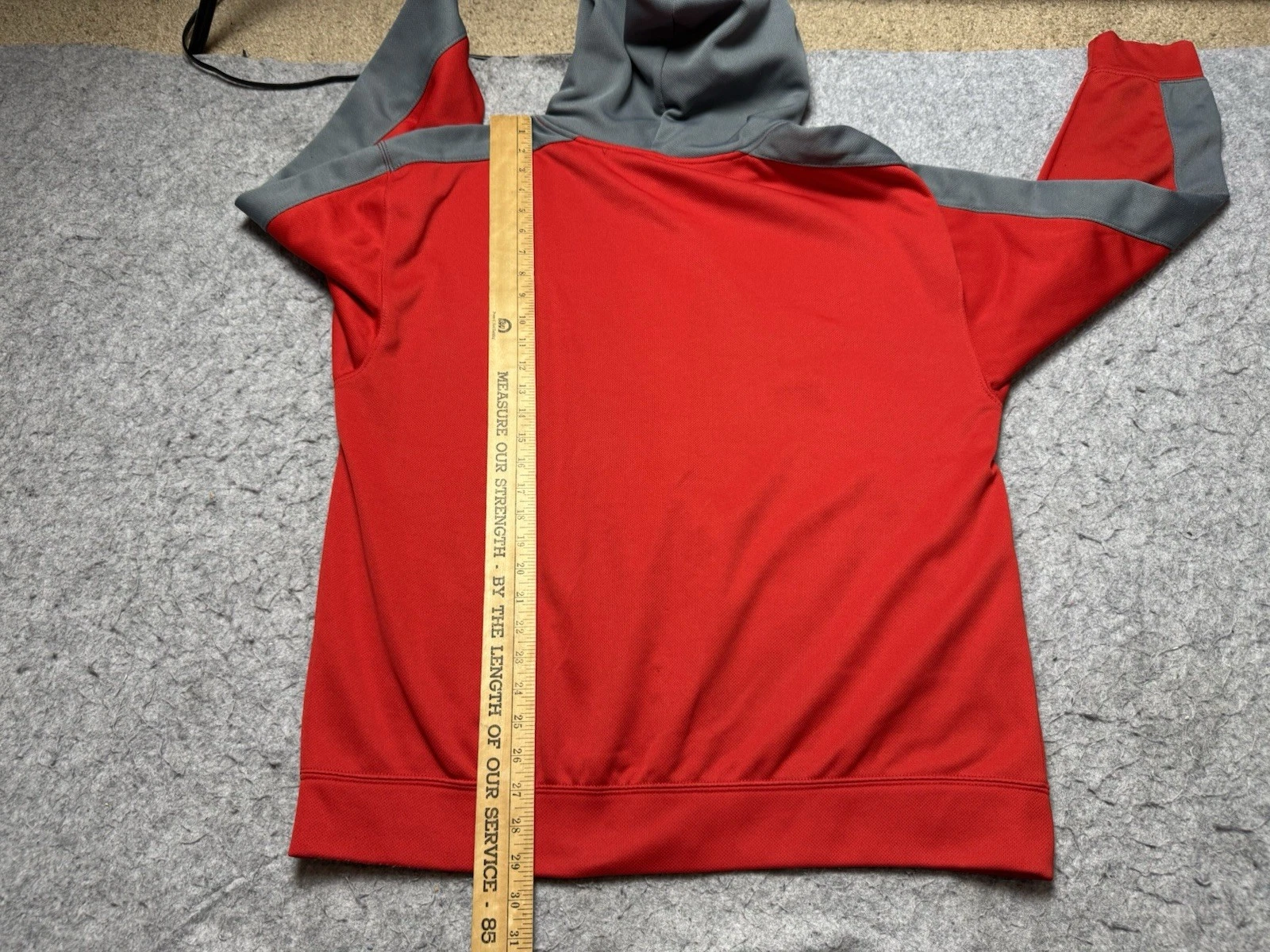 VETEMENTS Felpa con cappuccio Rutgers Scarlet Knights uomo extra large full zip college