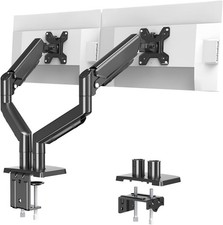Dual Monitor Stand 13-32in Screen Adjustable Swivel VESA Gas Spring Desk Mount