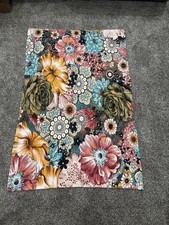 Boho Floral Bohemian Motifs Blanket Throw 59 X39 Pre-owned Great Condition