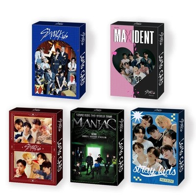 HOMRAA 5 Pack/150 Pcs Stray Kids Lomo Card Photocards Greeting Card with Post...