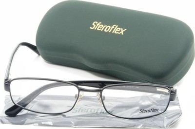 Sferoflex SF 2277 136 Matte Black / Gray Metal Eyeglasses Frame 54-17-140 NEW