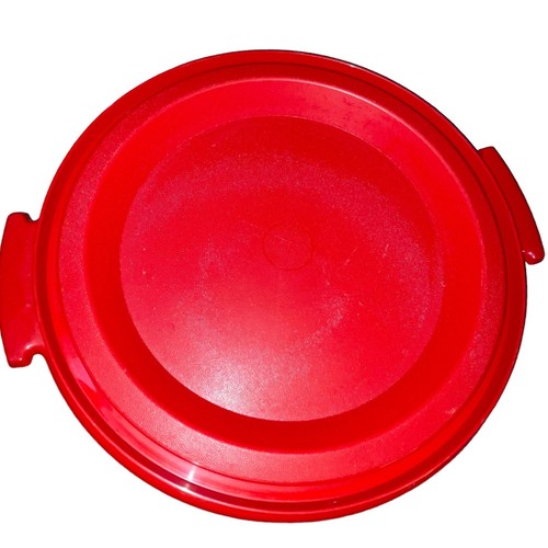 Vintage Tupperware Cake Pie Bottom Replacement Base Plate 719 USA Red 10" - Picture 6 of 7