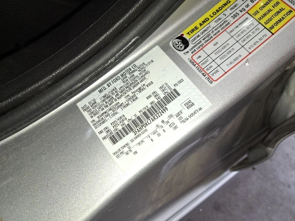 Husillo/nudillo delantero lado conductor izquierdo Fusion Sku #4201781 2010 Foto 2 de 4