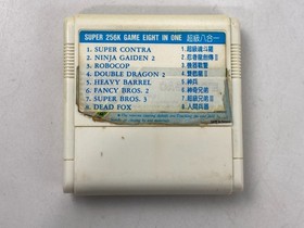 Super 8 in 1 SUPER CONTRA NINJA GAIDEN 2 Famicom Famiclone Nes Tv Game Cartridge