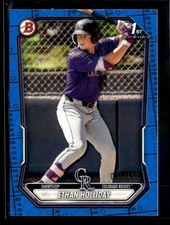 Ethan Holliday 2026 Bowman 1st Paper Prospects Blue Border Pattern 031/150 [jyc