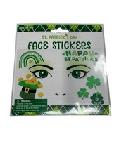 st patricks day face stickers 6 count 1 pack make up beauty party