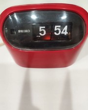 Seiko / SD502 Flip Clock Rot Retro Vintage Getestet 60Hz / Aus Japan...