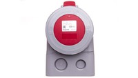 Gniazdo StałE 5P 16A 400V Czerwone IP67 P17 Tempra PRO 555359