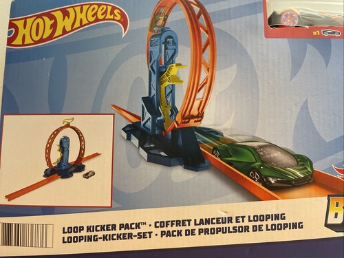 Hot Wheels Track Builder Unlimited Playset Loop Kicker Pack Toy Car Track Set - Picture 4 of 14