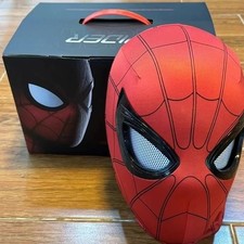Spider-Man Mask Moving Arachnid Eyes Chin Control Eyes Helmet Masks Props Gift