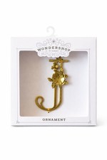 Wondershop Gold Floral Letter J Christmas Holiday Hanging Ornament Single Item