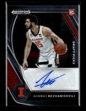 2021 Panini Prizm Draft Picks #DP-GBE Giorgi Bezhanishvili Autographs