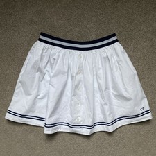 Girls Vineyard Vines Size L 14 White Button Lined Poplin Skirt