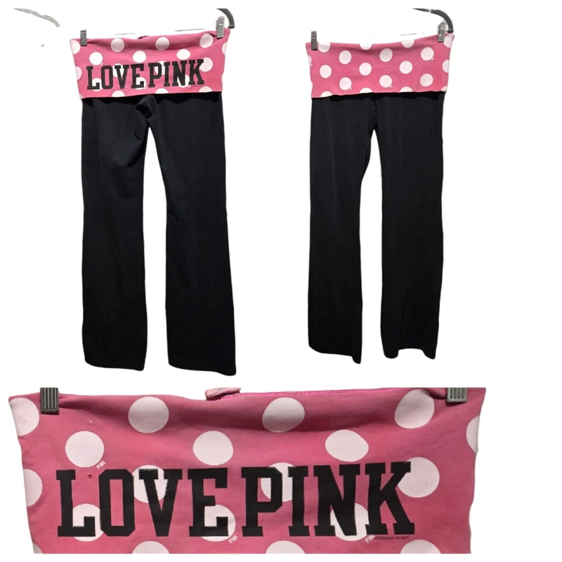 victoria-secret-vs vintage foldover flare polka dot pants