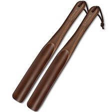 Shoe Horn Long Handle For Seniors Long Wooden Shoehorn Men Women 13.8 Inch