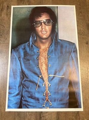 1977 Elvis Presley Blue Suit Memorial Poster 23x35