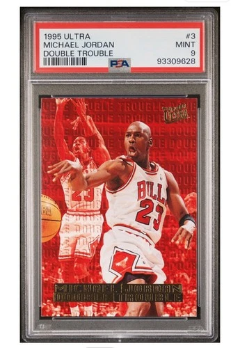 1995 ULTRA MICHAEL JORDAN DOUBLE TROUBLE #3 PSA 9
