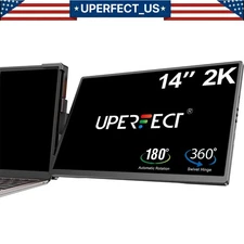 UPERFECT 14" 2K Portable Monitor Laptop Display Laptop Screen Extender Monitor B