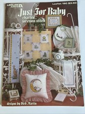Leisure Arts Just For Baby Cross Stitch Patterns 1981 Leaflet 190