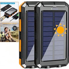 20000Mah USB Portable Charger Solar Power Bank,