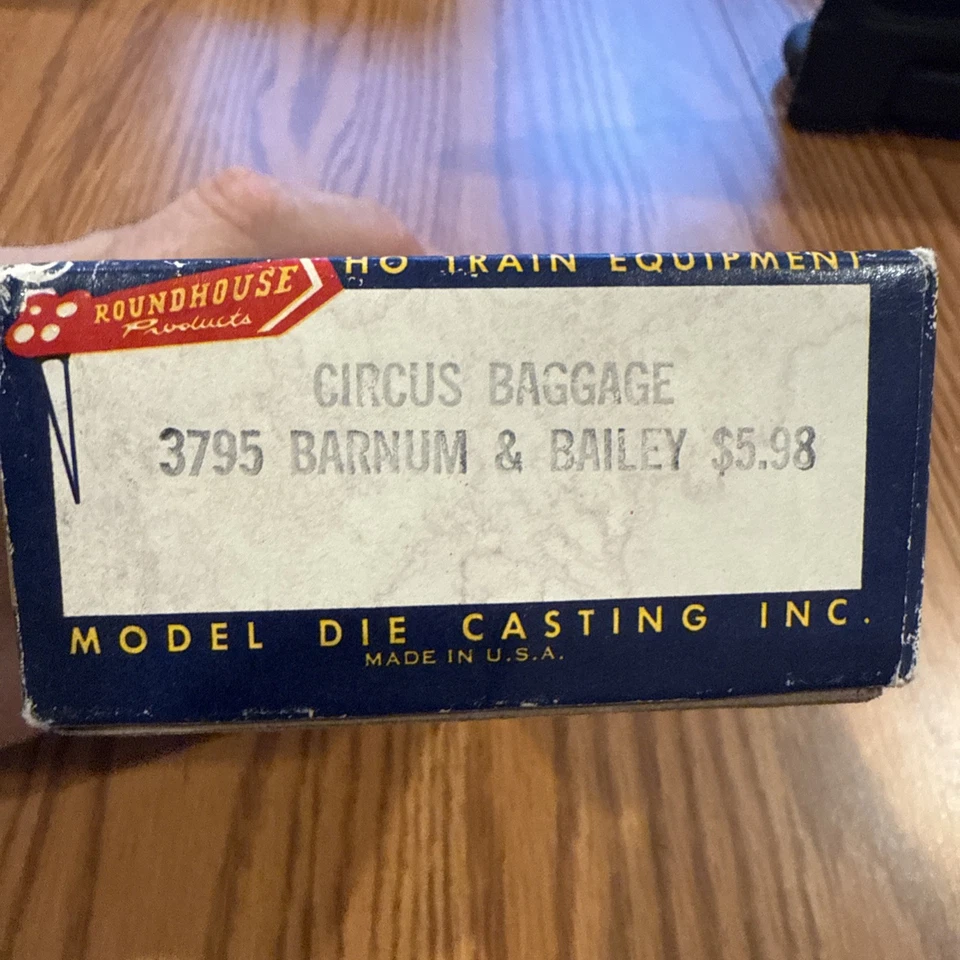 Roundhouse 3795 HO Scale Circus Baggage Barnum & Bailey (MINTY)-KIT Vintage - Image 3 of 4