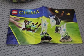 LEGO (70138) Legends of Chima Web Dash, Used, 100% Complete W/Manual, No Box