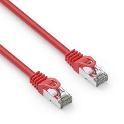 PureLink CAT 6A Patchkabel. S/FTP - rot - 0,25m