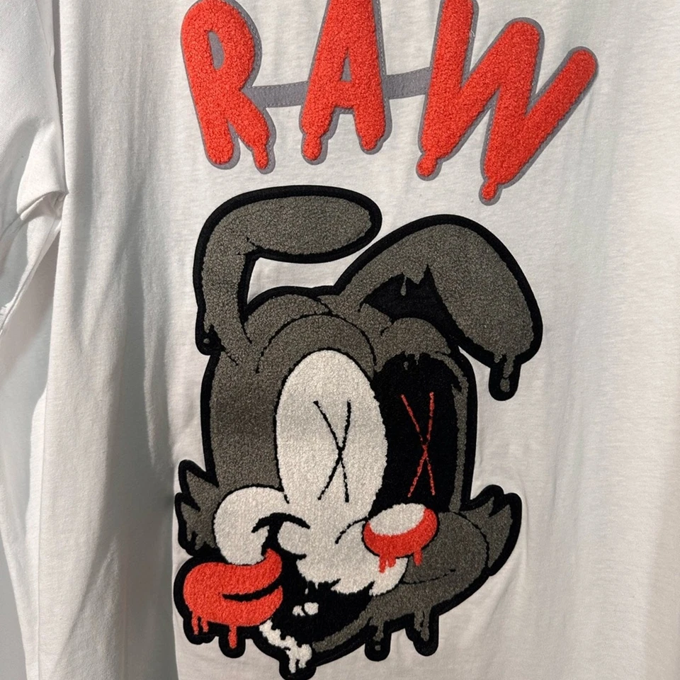 Camiseta RAW Own the Now Legendary Rawyalty Gráfica Diseño Bordado Talla XXL Foto 2 de 4